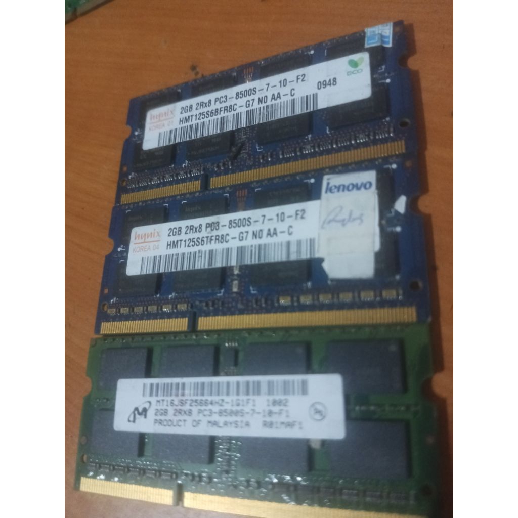 ram memory sodim 2 gb ddr3 pc 8500