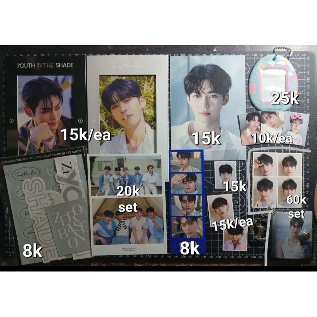 Postcard ID Photo Holder 4 Cut Polaroid Sticker ZB1 ZEROBASEONE Hanbin Hao Yujin Official
