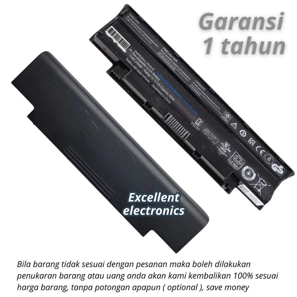 Baterai Dell Inspiron N4010, Baterai Dell N4010, Baterai Dell Inspiron N4050, Baterai laptop Dell In