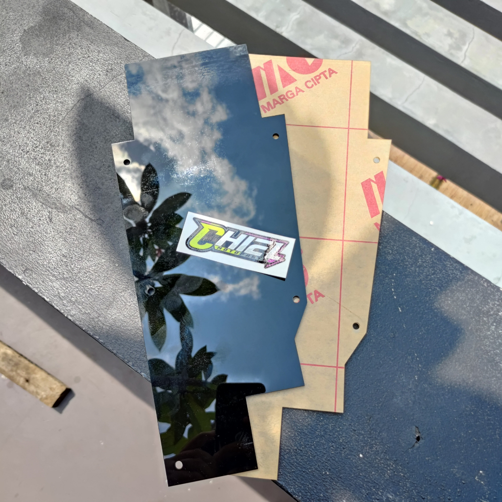 MIKA KOLONG AKRILIK HONDA GL PRO MAX HITAM BENING