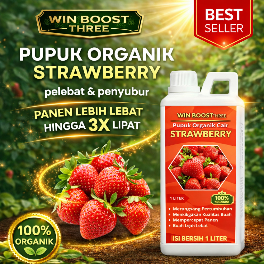 Pupuk Organik buah strawberry Pupuk Pelebat buah strawberry
