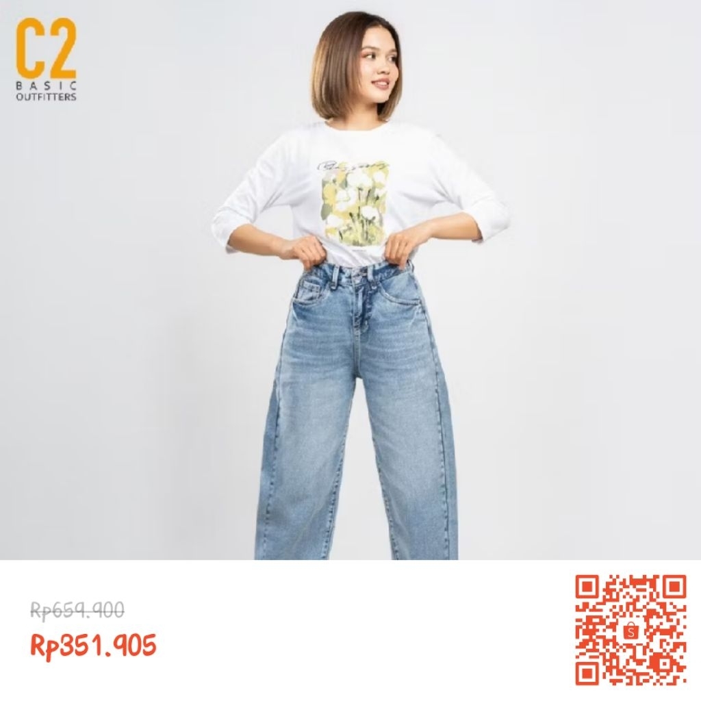 Barrel Jeans Preloved | by C2 Outfitters
