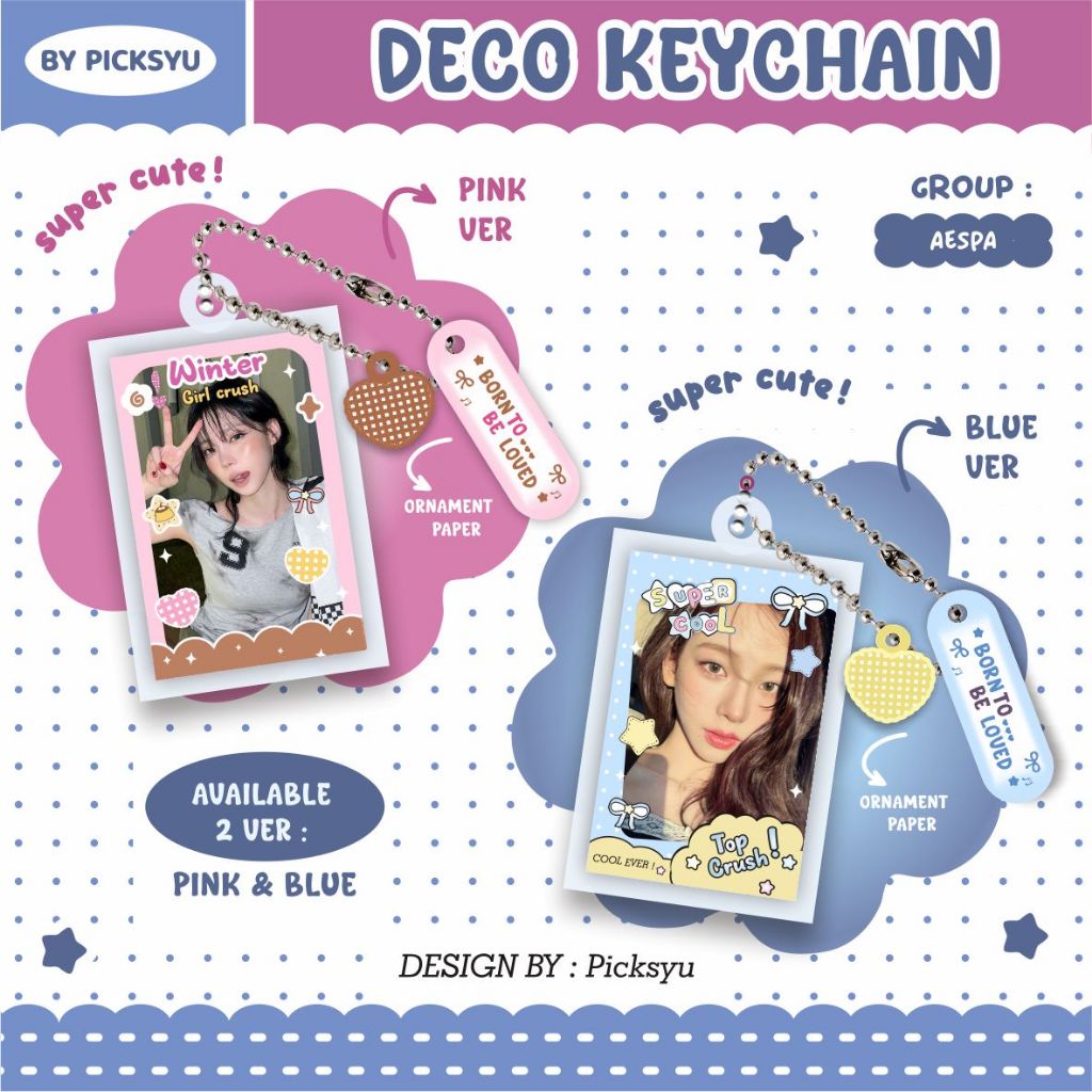 AESPA DECO KEYCHAIN - GANTUNGAN KUNCI AESPA