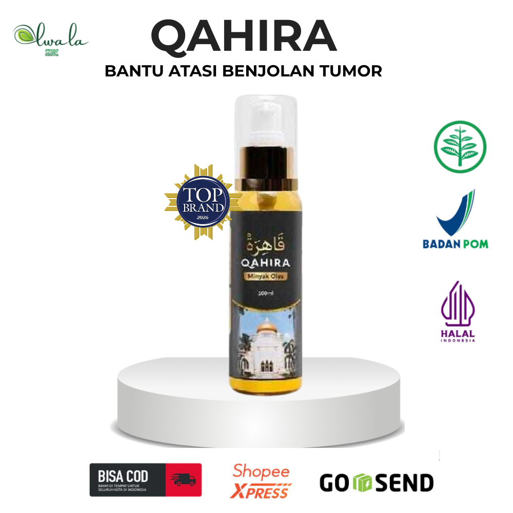 Qahira Minyak Gosok Oles Benjolan Kanker Tumor Asli 100% Hilang Secara Alami