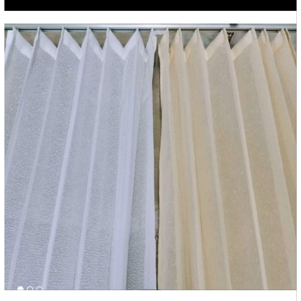 Vitrase Gorden Polos Vitrase Gorden Gorden Siang Vitrase Transparan Motif salju