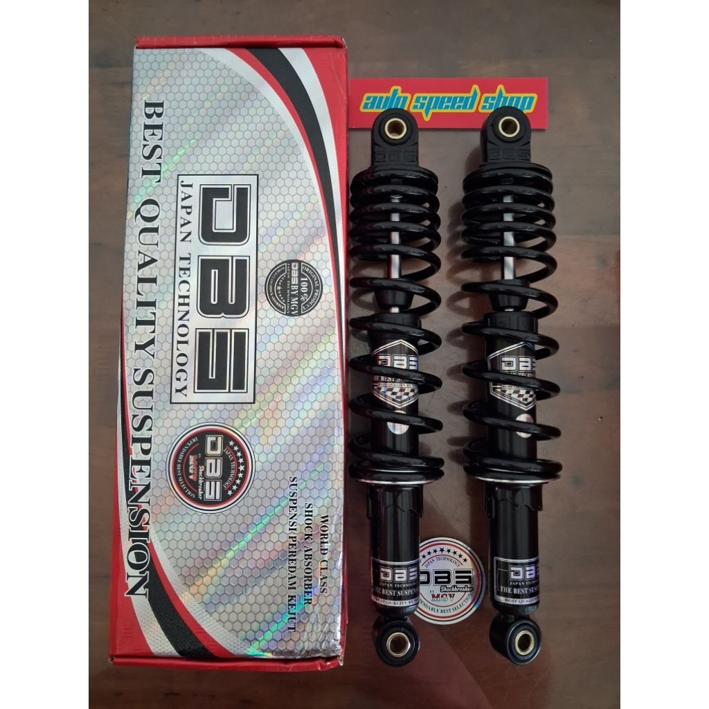 shocbreaker DBS top 889 asli 100% ukuran 340 supra fit/supra 125/revo absolute warna full black