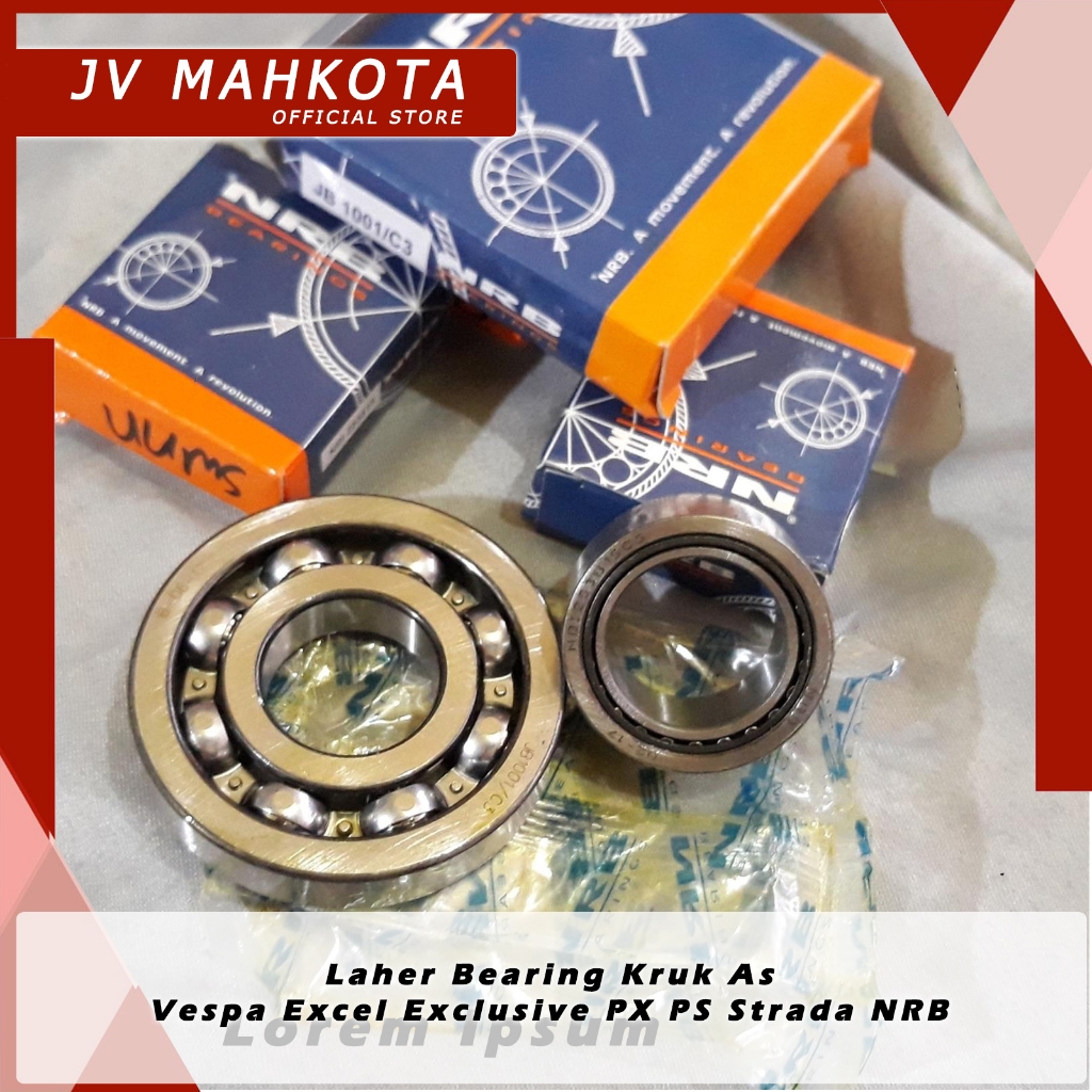 Laher Bearing Kruk As Set Vespa Excel Exclusive PX PS Strada NRB