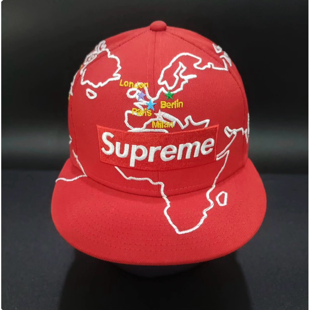 Topi Caps New Era Supreme Map Red