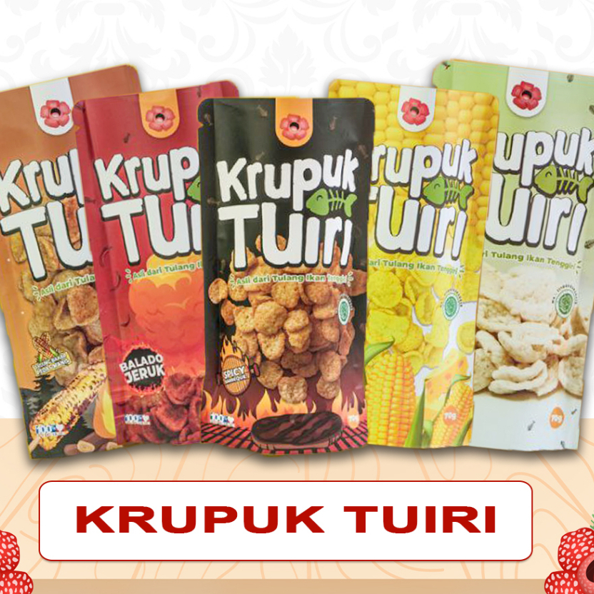 Kerupuk Tuiri (Tulang Ikan Tenggiri) Khas Bengkulu 70gr