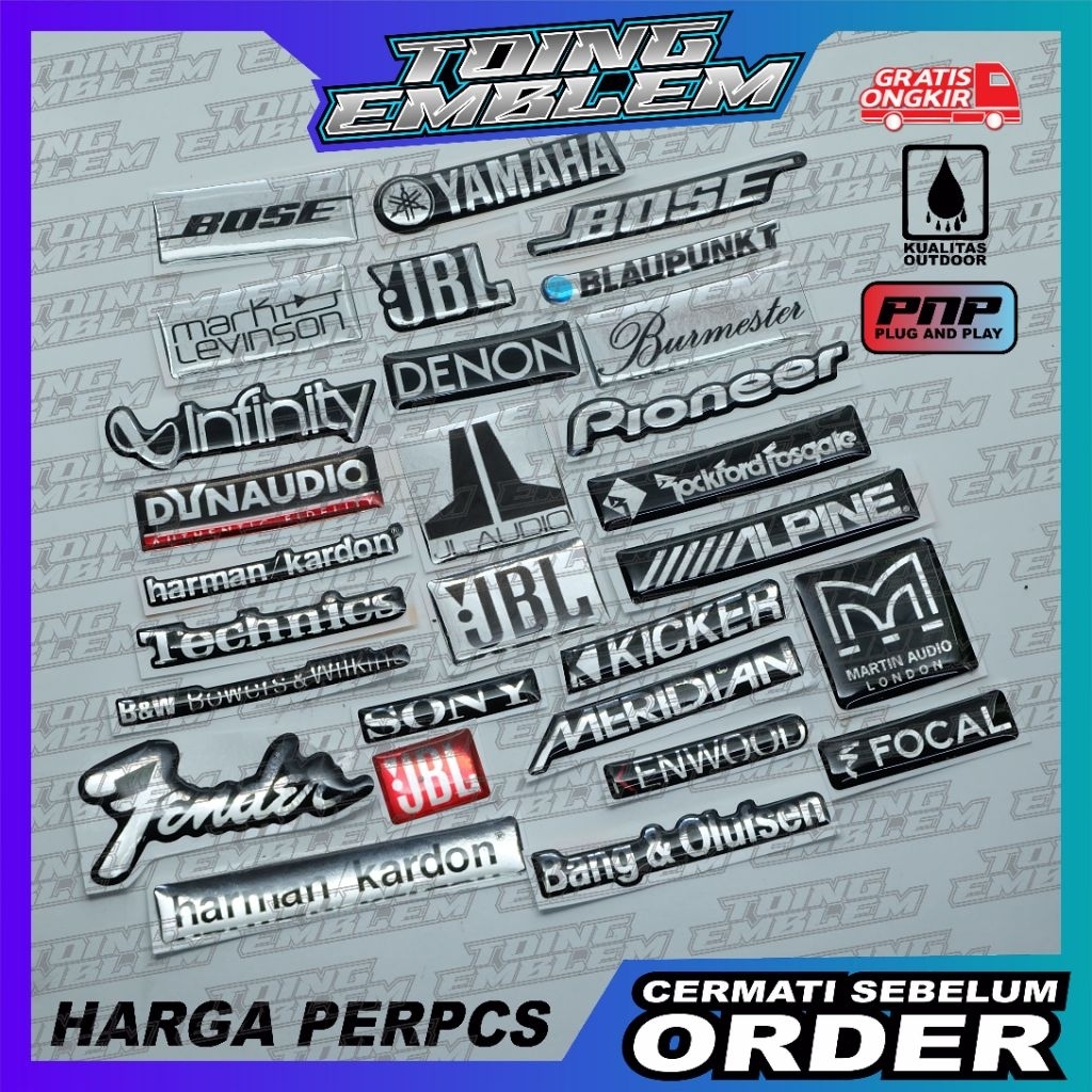 emblem logo audio mobil/emblem speacker mobil/emblem tape mobil/emblem speacker