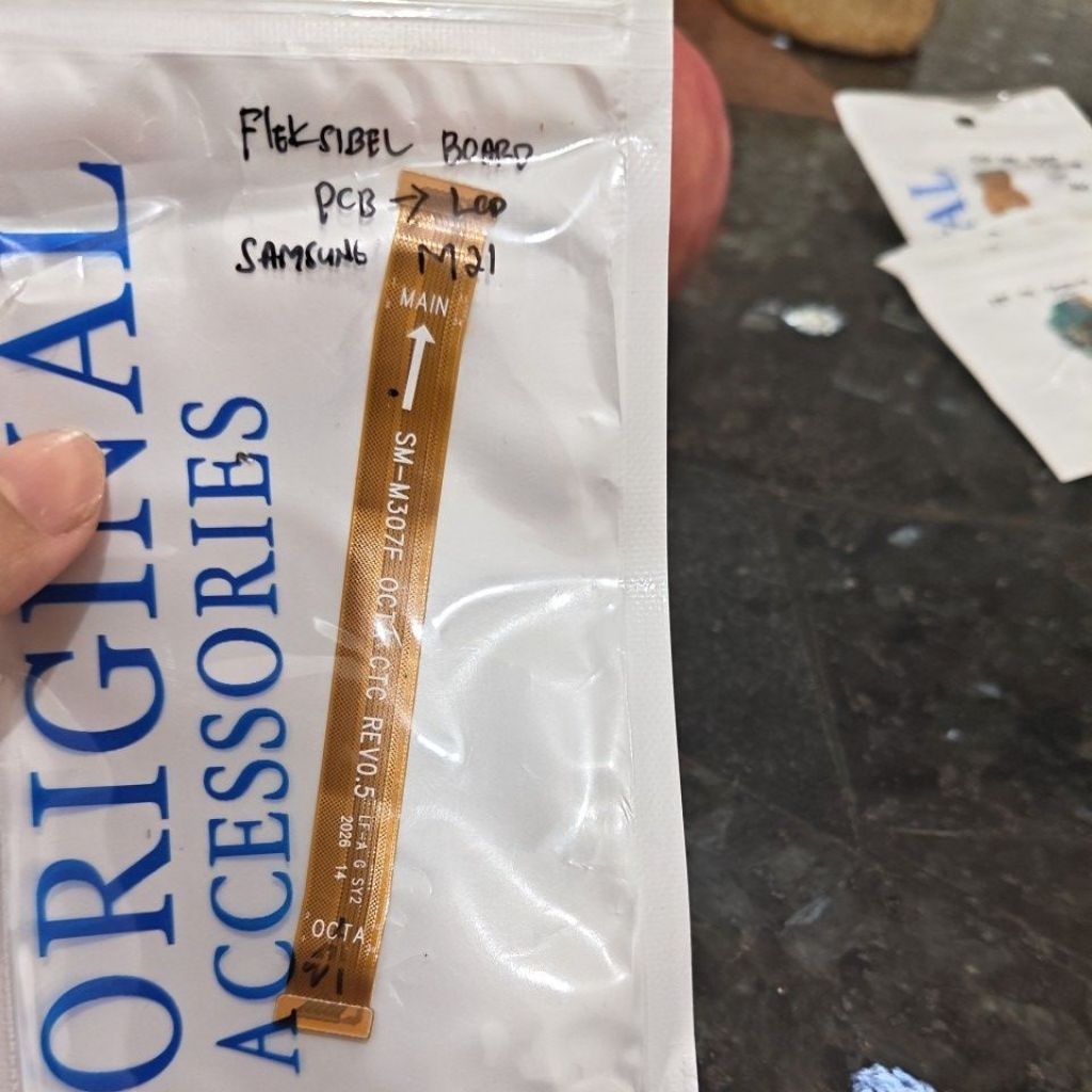 flexible board pcb ke lcd samsung M21 ori copotan