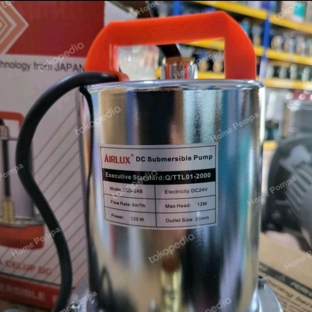 POMPA CELUP DC AIRLUX DC 24V SQB24DC POMPA CELUP STAINLESS AIRLUX DC 24V
