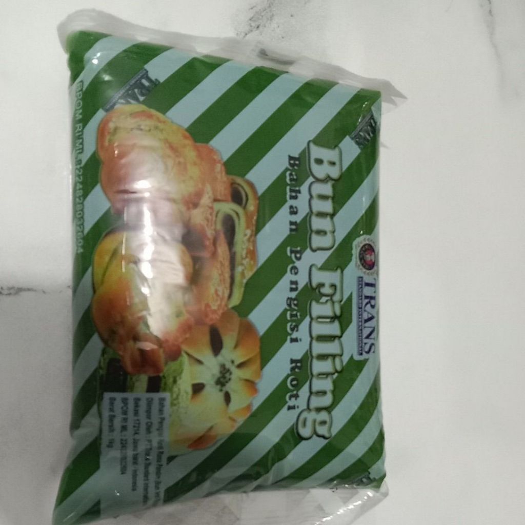 SELAI PANDAN TRANS/ FILLING ROTI TRANS PANDAN/FILLING KACANG MERAH/SELAI ROTI KACANG MERAH KEMASAN 1