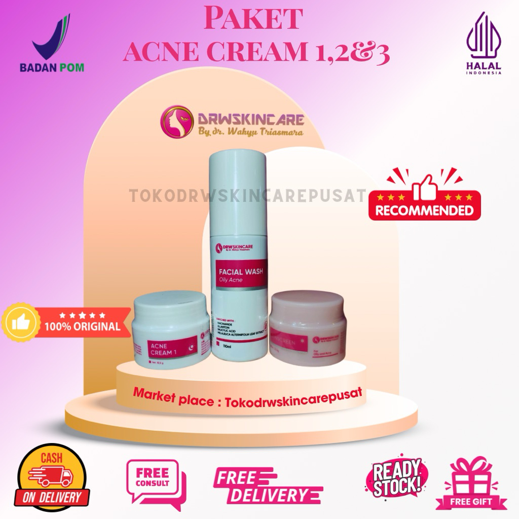 Paket Acne 1,2,3 Drw skincare