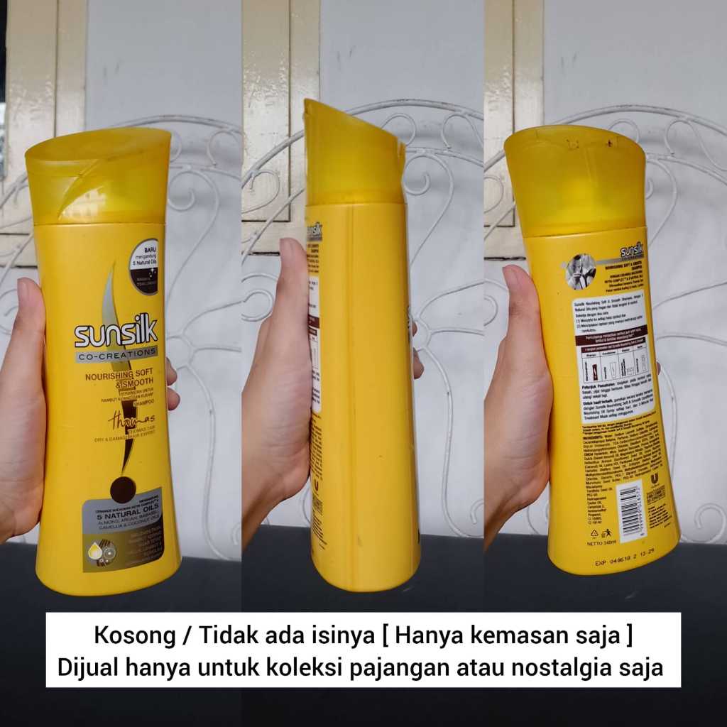 [ KOSONG/TIDAK ADA ISINYA ] KOLEKSI WADAH PRODUK JADUL SUNSILK BOTOL BESAR HANYA UNTUK PAJANGAN SAJA