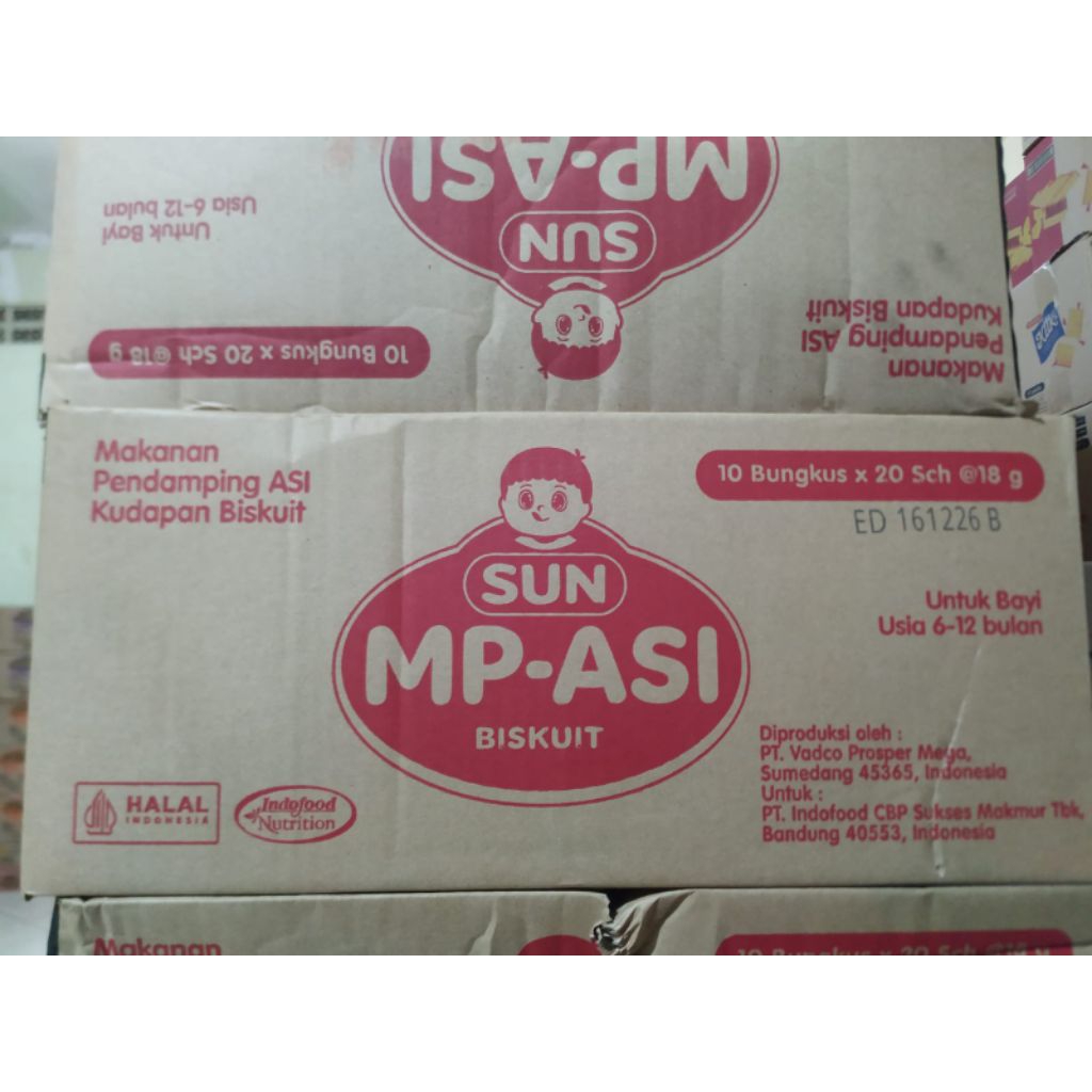 BISKUIT SUN MP-ASI BISKUIT BAYI 1 DUS ISI 200 SACHET