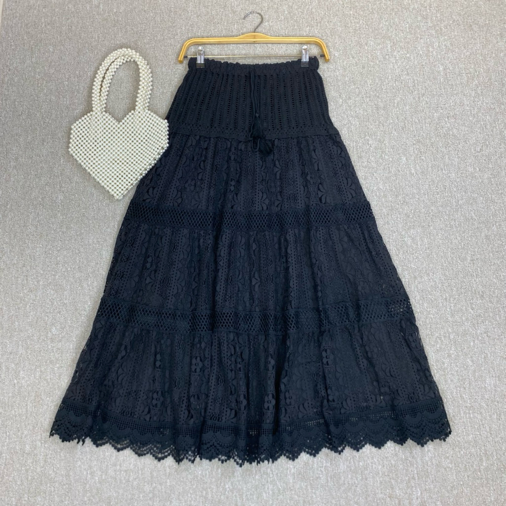 Rok Panjang Wanita Bahan Brokat Import Bangkok by CLEOSA