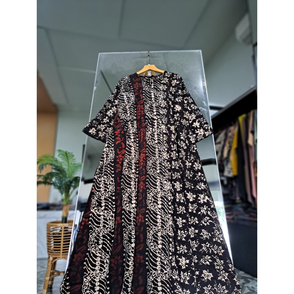 SEKDRESS BAHAN TWILL MOTIF BATIK TERBARU ORI BEE BATIK PEKALONGAN