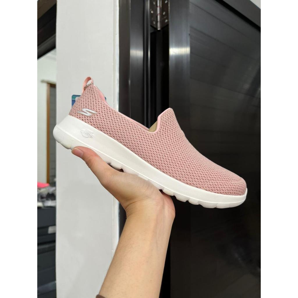 TERBARU SEPATU WANITA SKECHERS GO WALK JOY PINK WOMEN ORIGINAL 124090PKGD