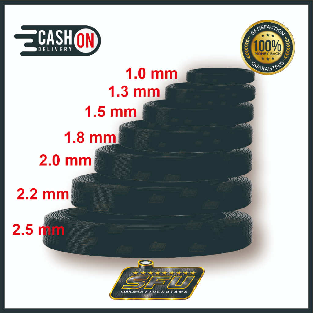 jeruji Ruji fiber sangkar 1mm 1.3mm 1.5mm 1.8mm 2mm | Jeruji fiber sangkar kandang hitam import tanp