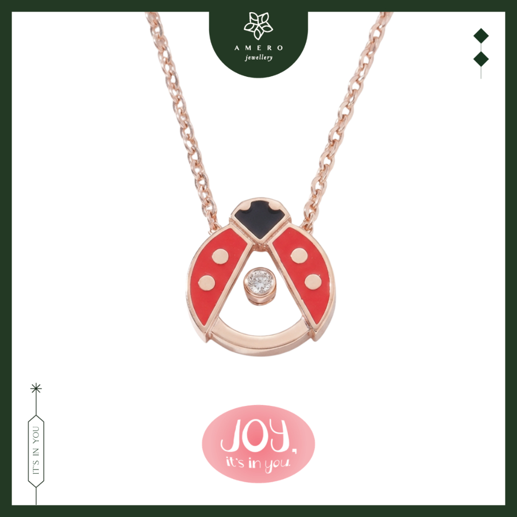 Kalung Emas Rose Gold 17K Leora LN-46 Amero Jewellery