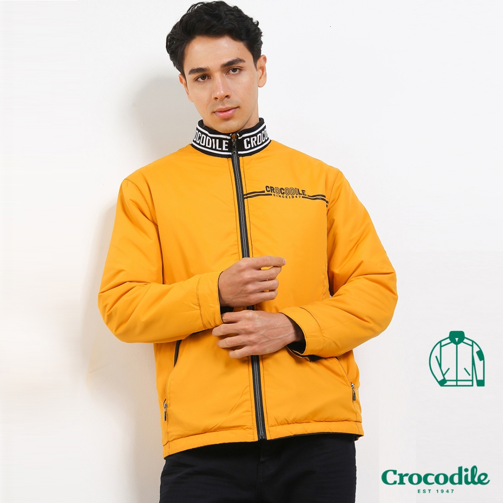 Crocodile REVO Yellow - Jaket Reversible Pria Men - Relax Fit