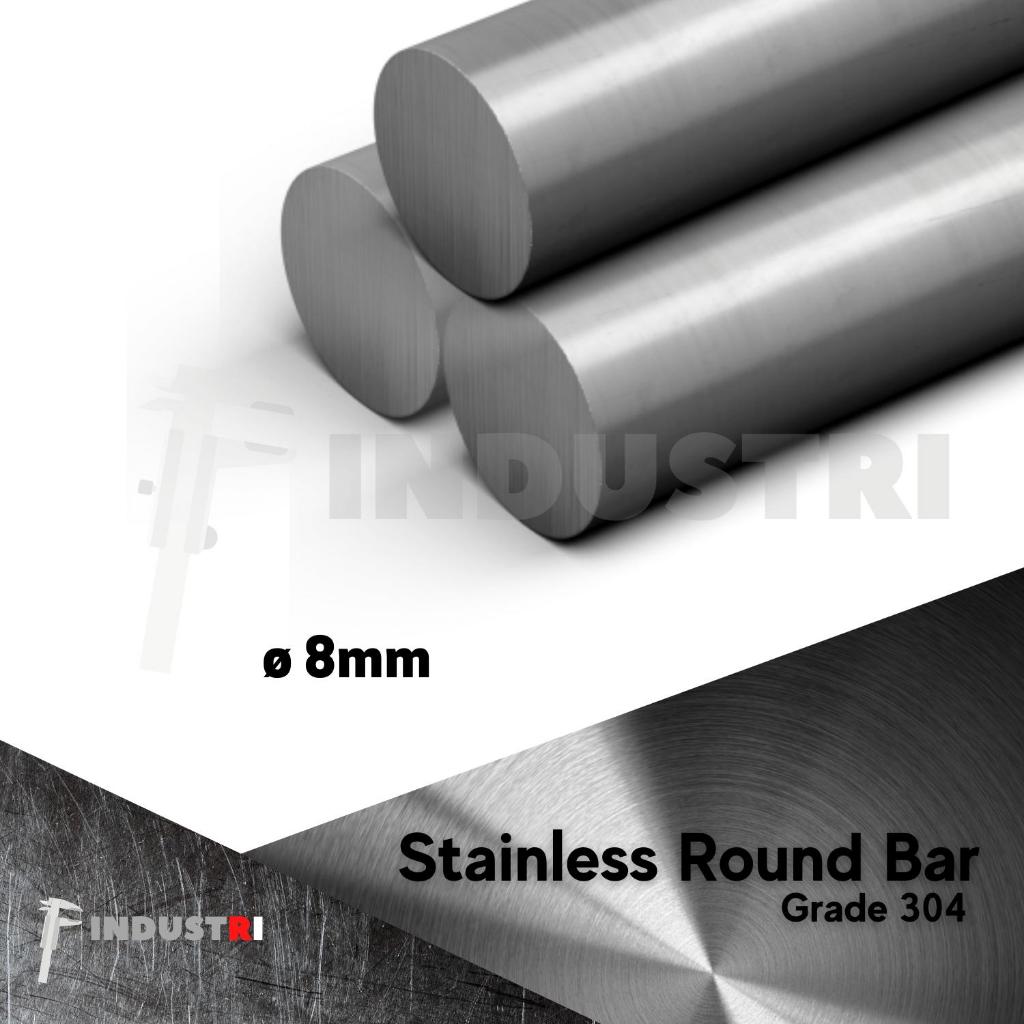AS SUS 304 diameter 8mm |AS besi stainless per 1 cm