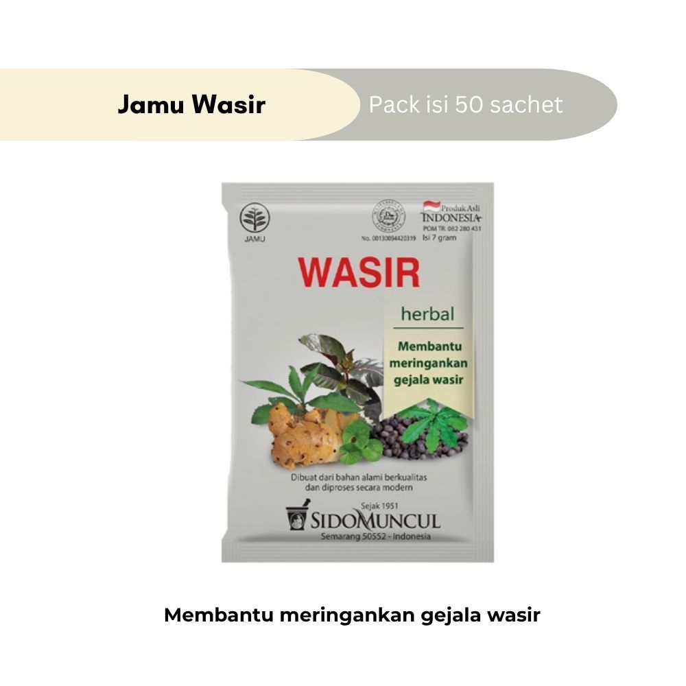 Sidomuncul Jamu Wasir 10 Sachet