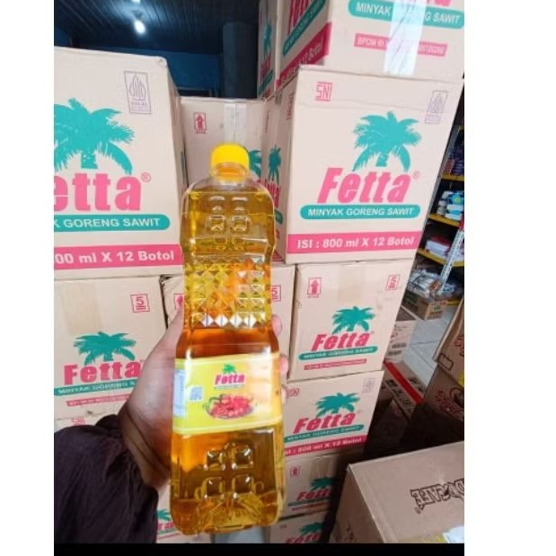 fetta minyak goreng 800ml satu dus 12pcs