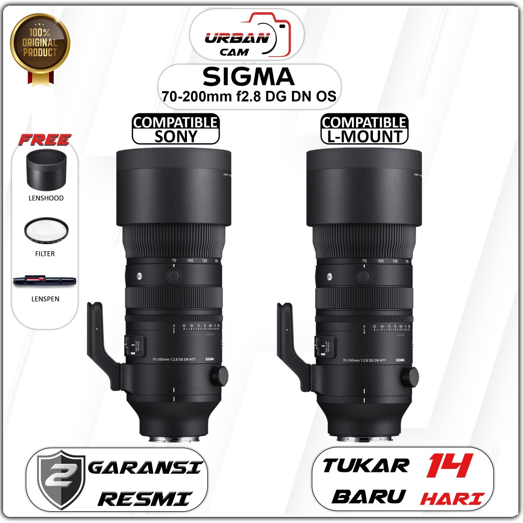 Sigma 70-200mm f2.8 DG DN OS Sports / Lensa Sigma 70-200mm f2.8 DG DN Full Frame