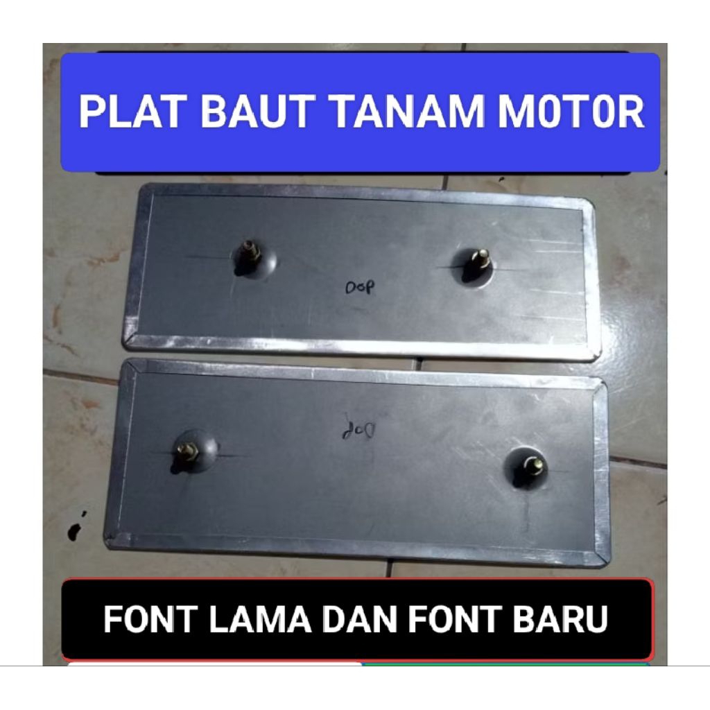 PLAT BAUT TANAM//PLAT WARNA PUTIH