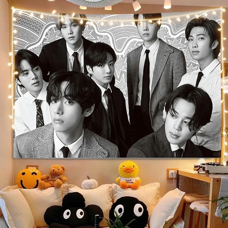 Poster Kain Wallpaper BTS, wallpaper selebriti, hiasan dinding ( PART 1)