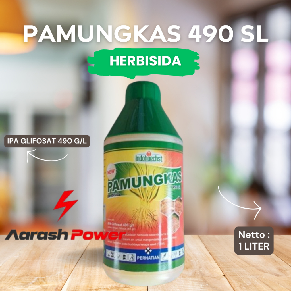 HERBISIDA PAMUNGKAS 490SL 1LITER 100% ORIGINAL