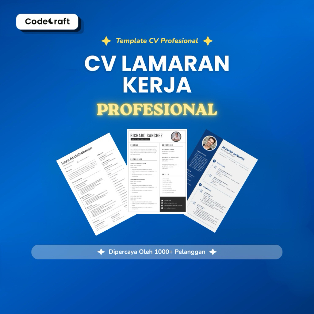 Template CV ATS Modern (PDF/World/Canva)