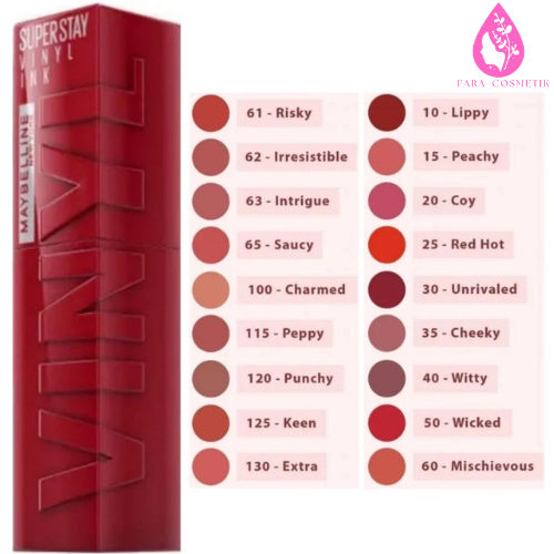 FLASH SALE Maybelline Superstay Vinyl Ink Lip Tint Liquid Lipstik Lipcream Lipstik Stay Liptint[FARA