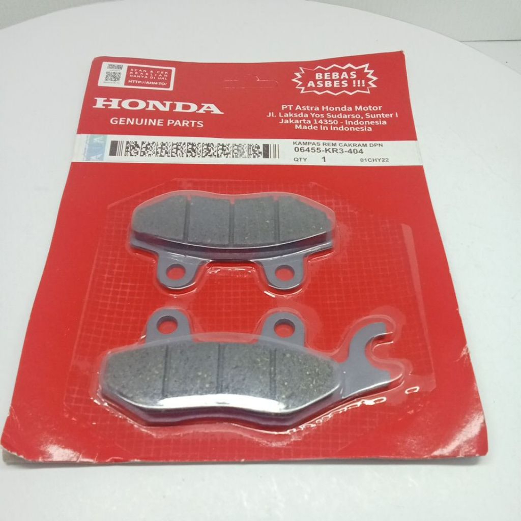 Dispad Cakram kampas rem Cakram depan Motor Honda (06455-KR3-404) Supra X, Karisma, Supra Fit, Supra