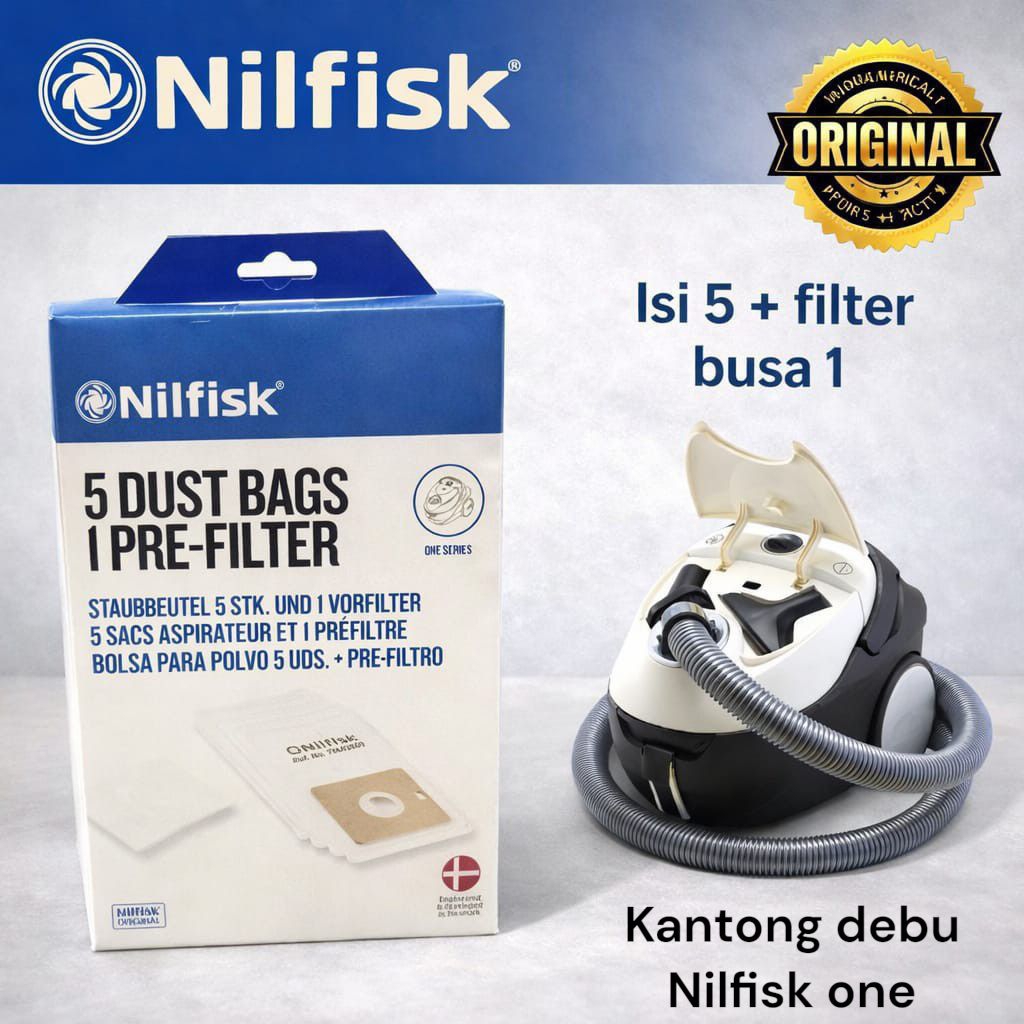 KANTONG DEBU NILFISK ONE . KANTONG DEBU NILFISK . DUST BAG NILFISK ONE . DUAT BAG NILFISK . FILTER N
