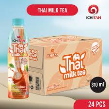 ICHITAN BROWN SUGAR MILK TEA/THAI TEA 310ML DUS ISI 24 BOTOL