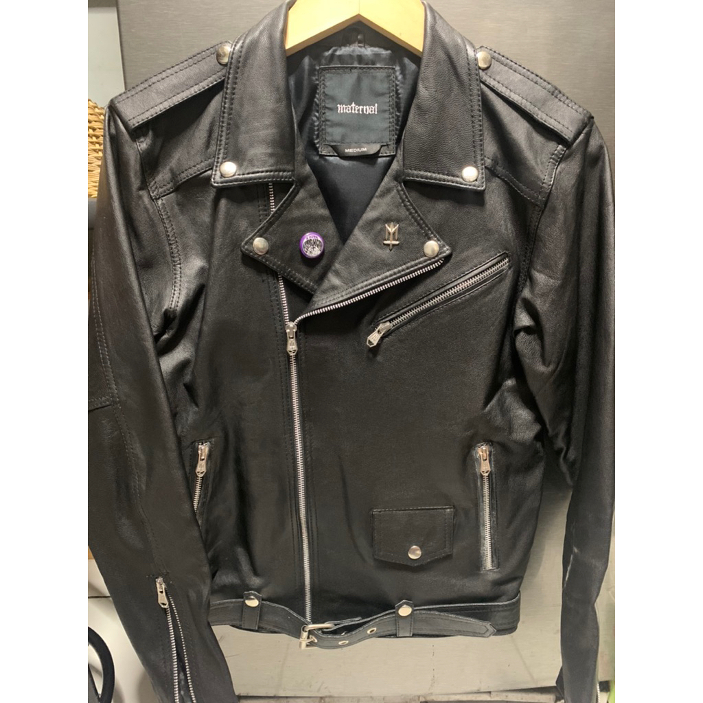 MATERNAL DISASTER DOUBLEKERAH LEATHER DK KuLIT MOTORCYCLE JACKET (gabisa jadi vest) bukan forbid vor