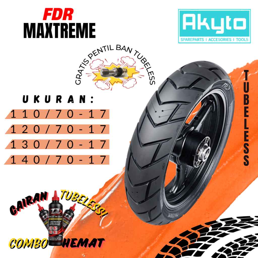 BAN FDR MAXTREME RING 17 / BAN TUBELESS FREE PENTIL / BAN MOTOR RING 17 / BAN R17 / BAN MOGE / BAN M