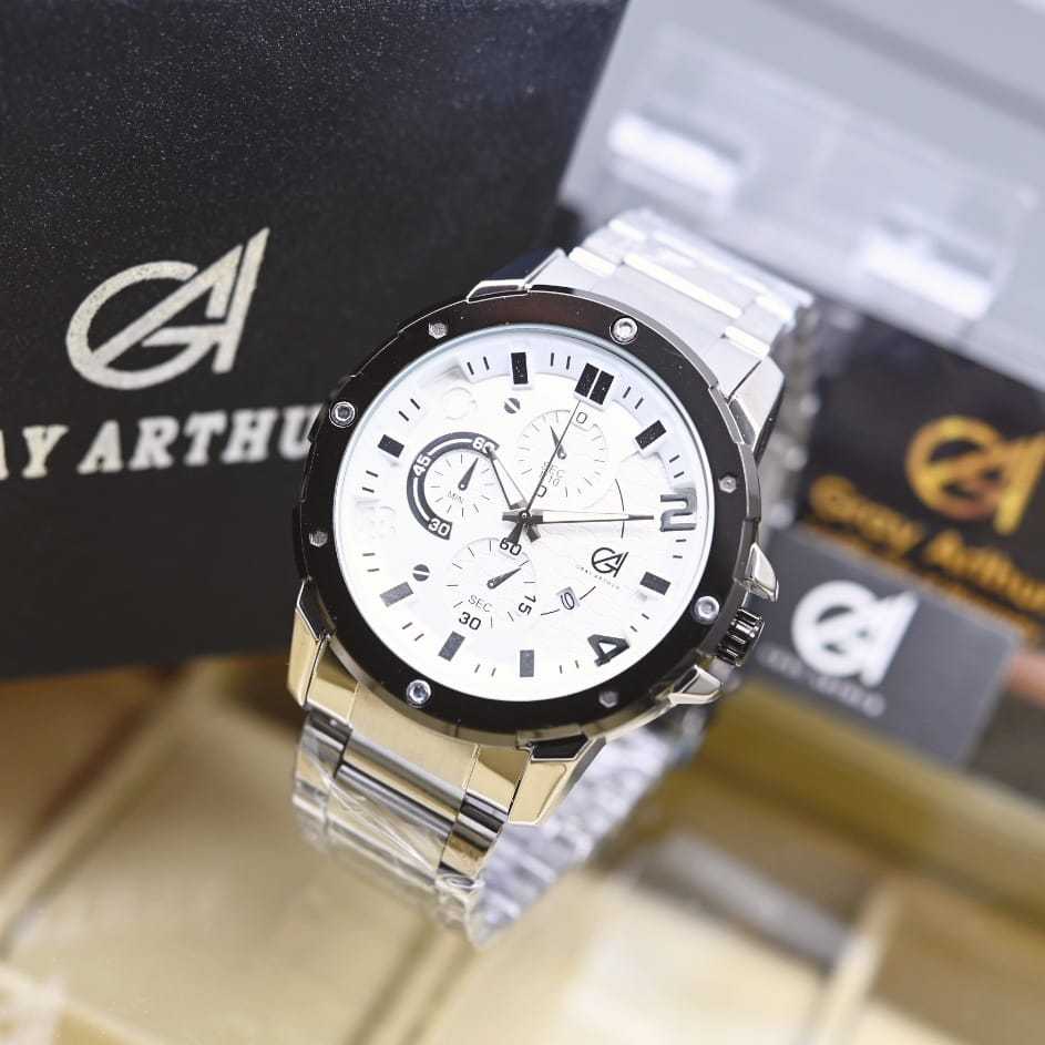 Free Box Jam Tangan Pria Analog Chrono Off Fx 987 | Jam Tangan Pria Elegan | Terlaris - COD
