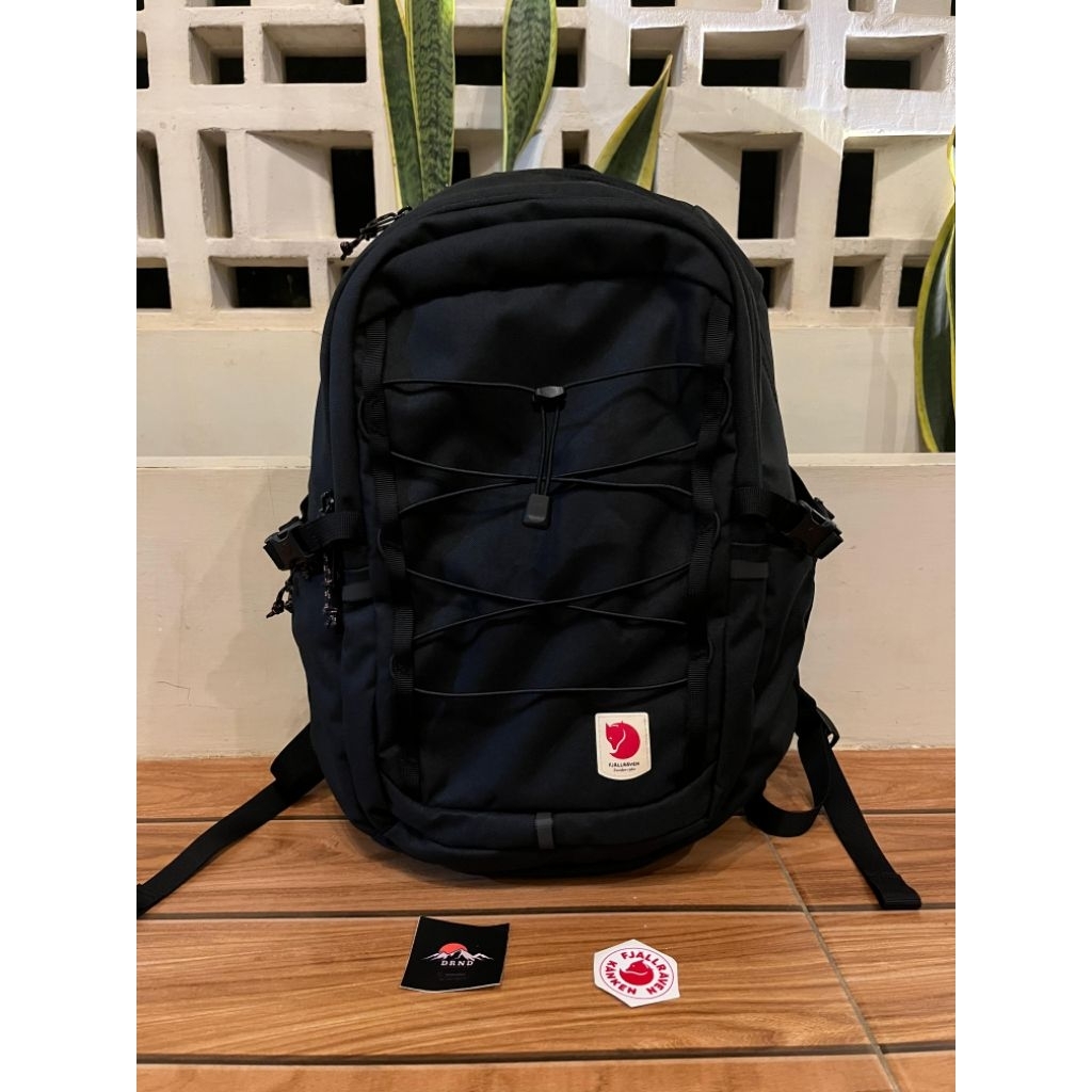 Tas Ransel Pria Wanita Fjallraven Skule 20 Black Original 100%