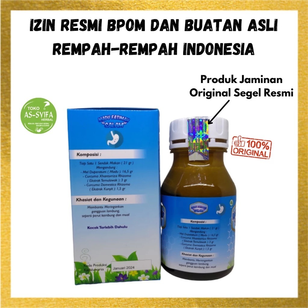Madu Maag Kronis / Madu Fatimah Salam / Madu Sehat Lambung / Obat Maag Kronis