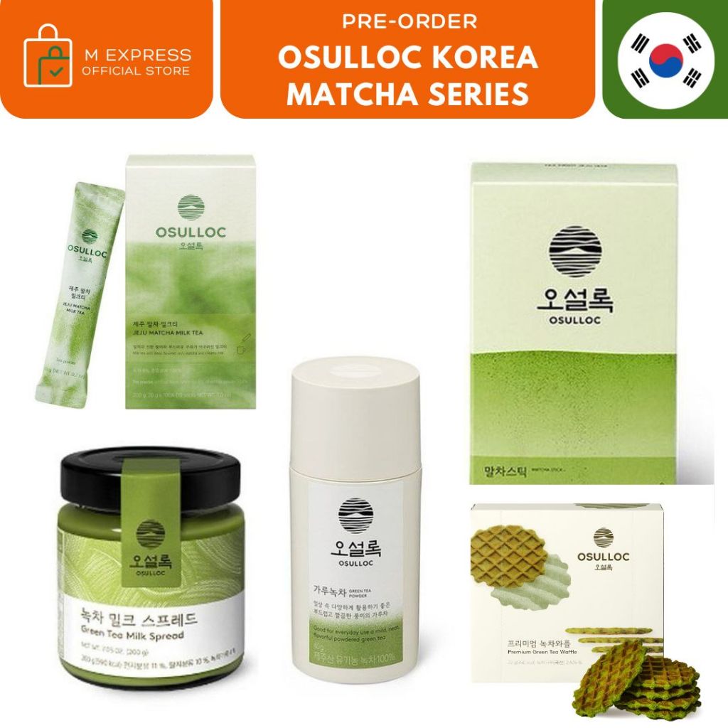 [M EXPRESS] Osulloc matcha series - selai dan minuman jeju green tea