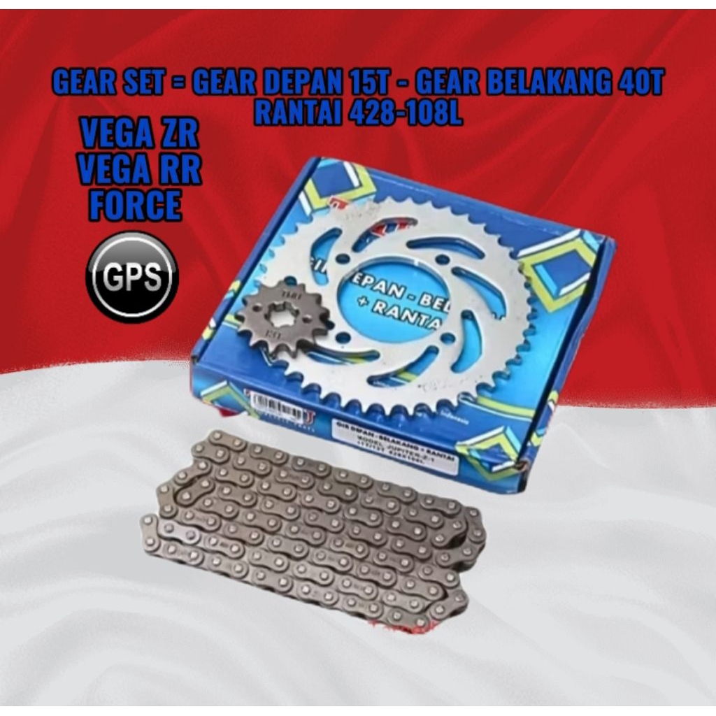 Gear Set Vega ZR, Vega RR, Force Original TMU