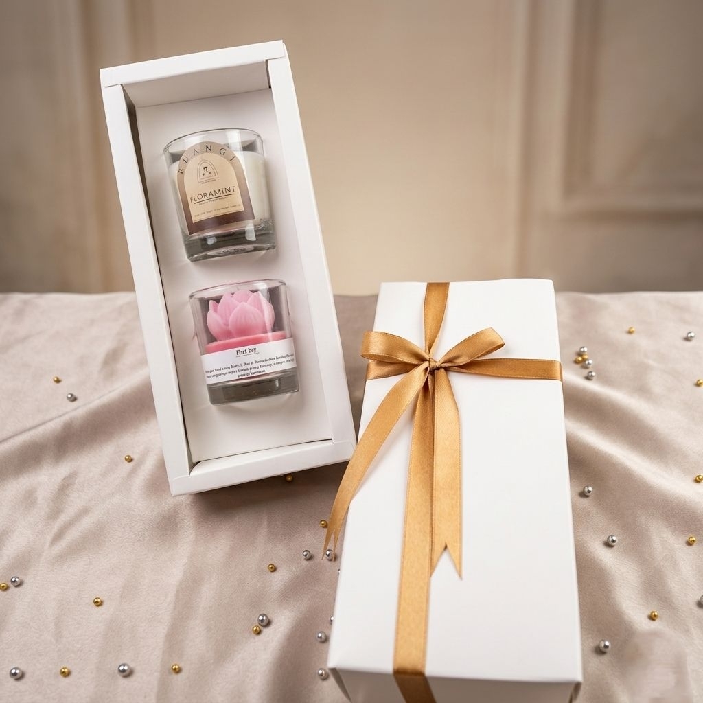 Hampers Lilin Aromaterapi | Hampers Diffuser | Kado | Gift | Scented Candle | Hampers Lebaran | Hamp