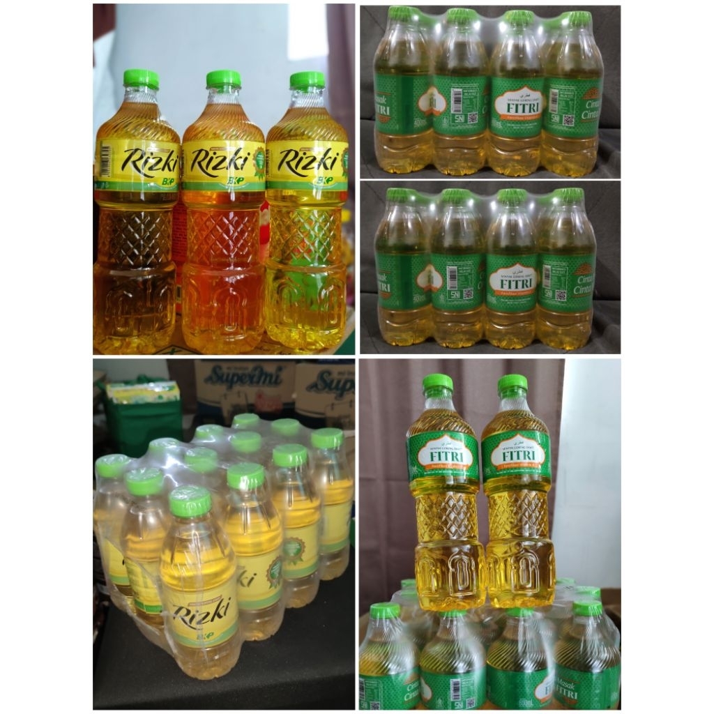 MINYAK GORENG RIZKY / FITRI 400ML / 800ML - MINYAK KELAPA SAWIT JERNIH - MINYAK GORENG SAWIT