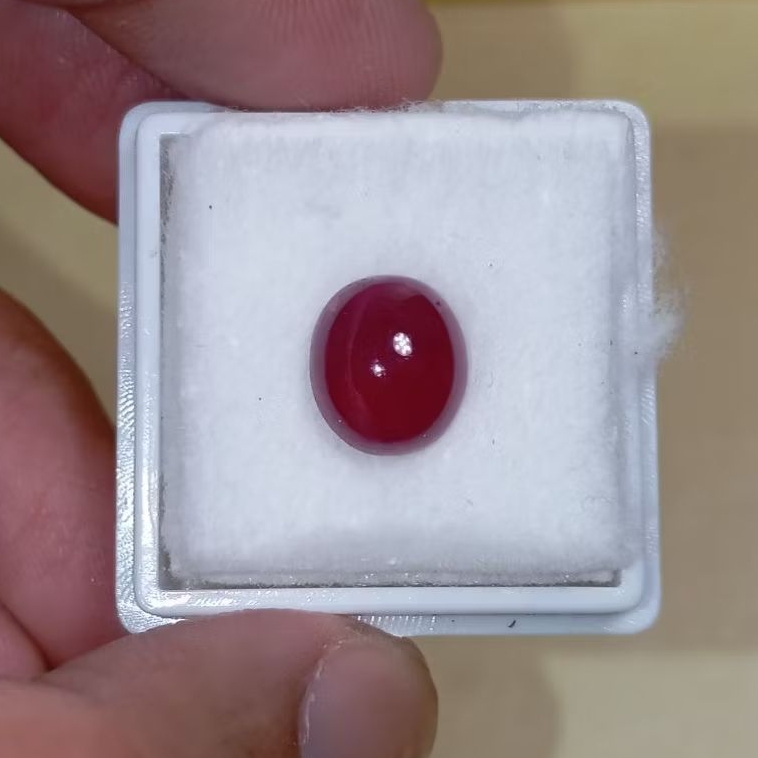 Batu permata natural red ruby + Memo JAVA