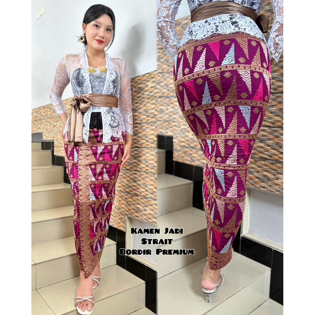 WKB || Kamen jadi bordir motif tumpal terbaru