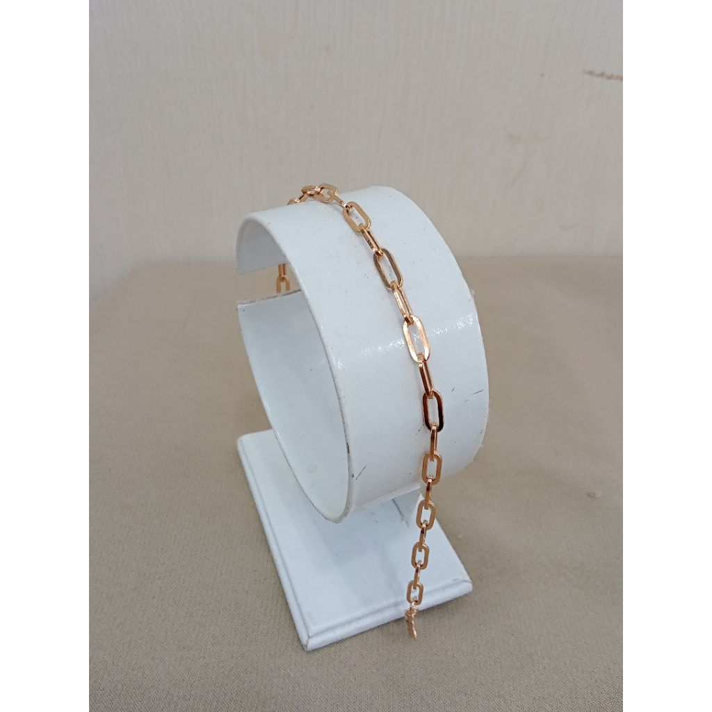 gelang emas 37,5% kadar muda variasi polos